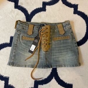 Fashion Nova 90s/Y2K Lave up Micro Mini NWT